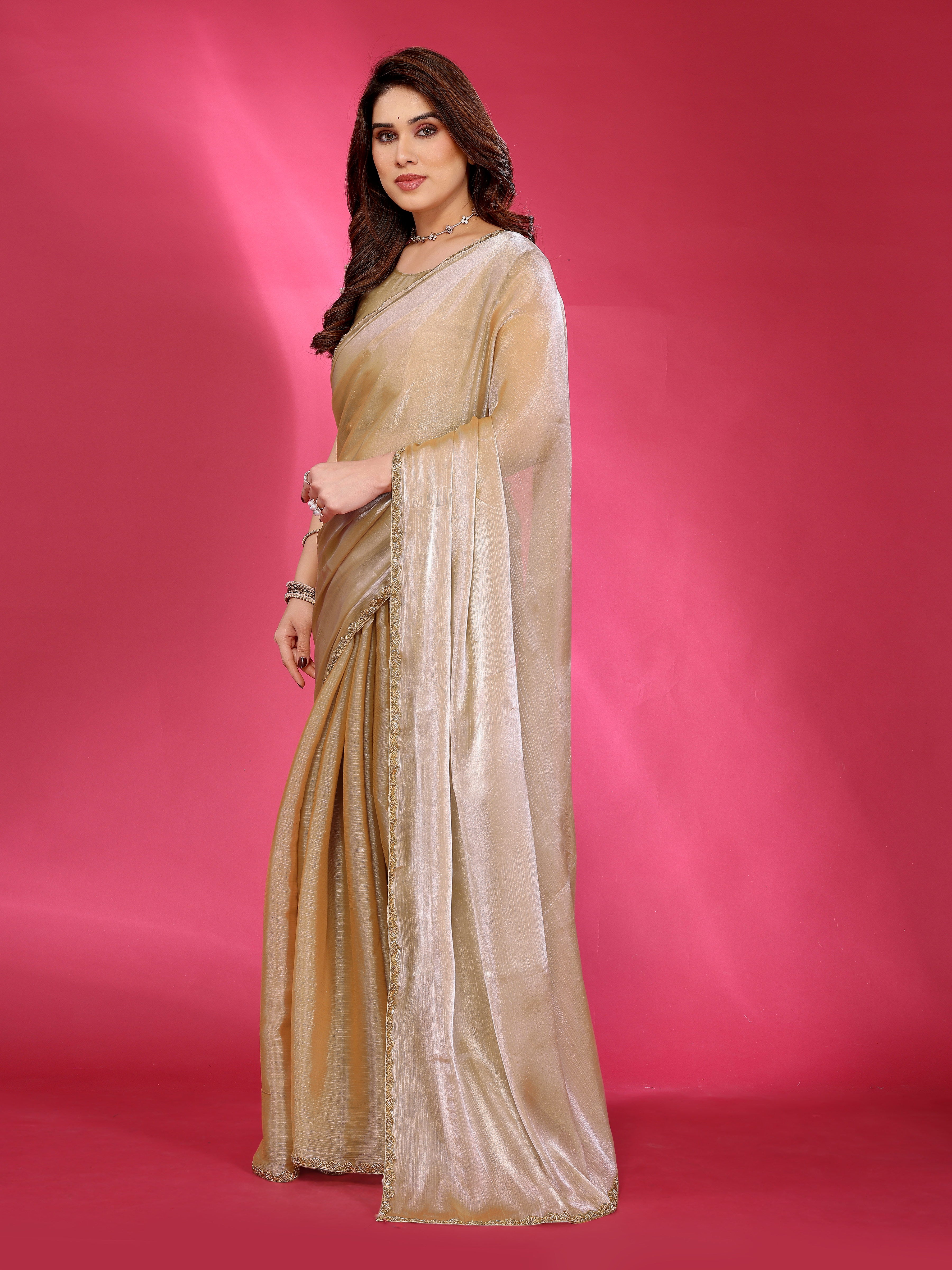 Classic Glow Satin Silk Saree