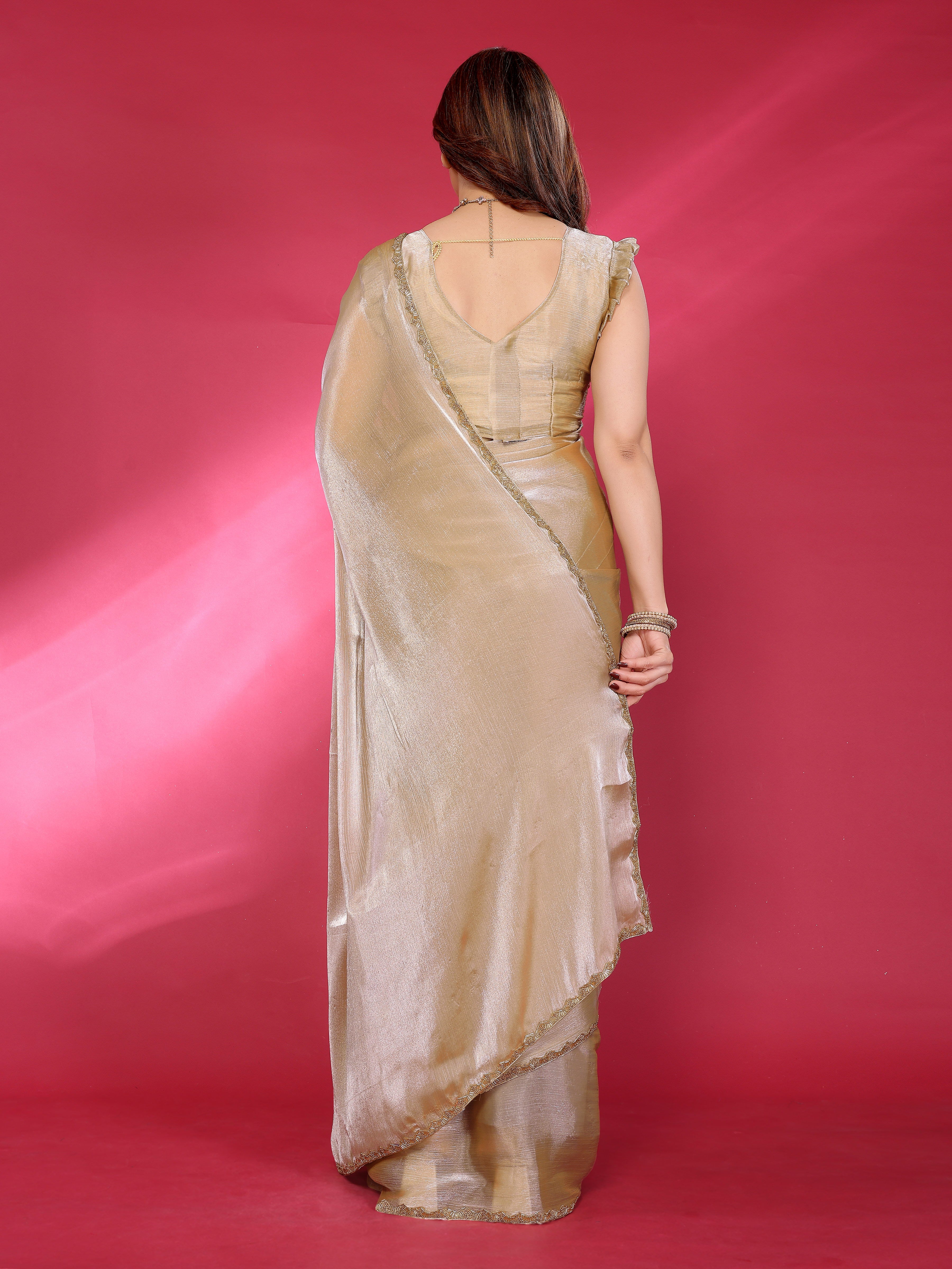 Classic Glow Satin Silk Saree