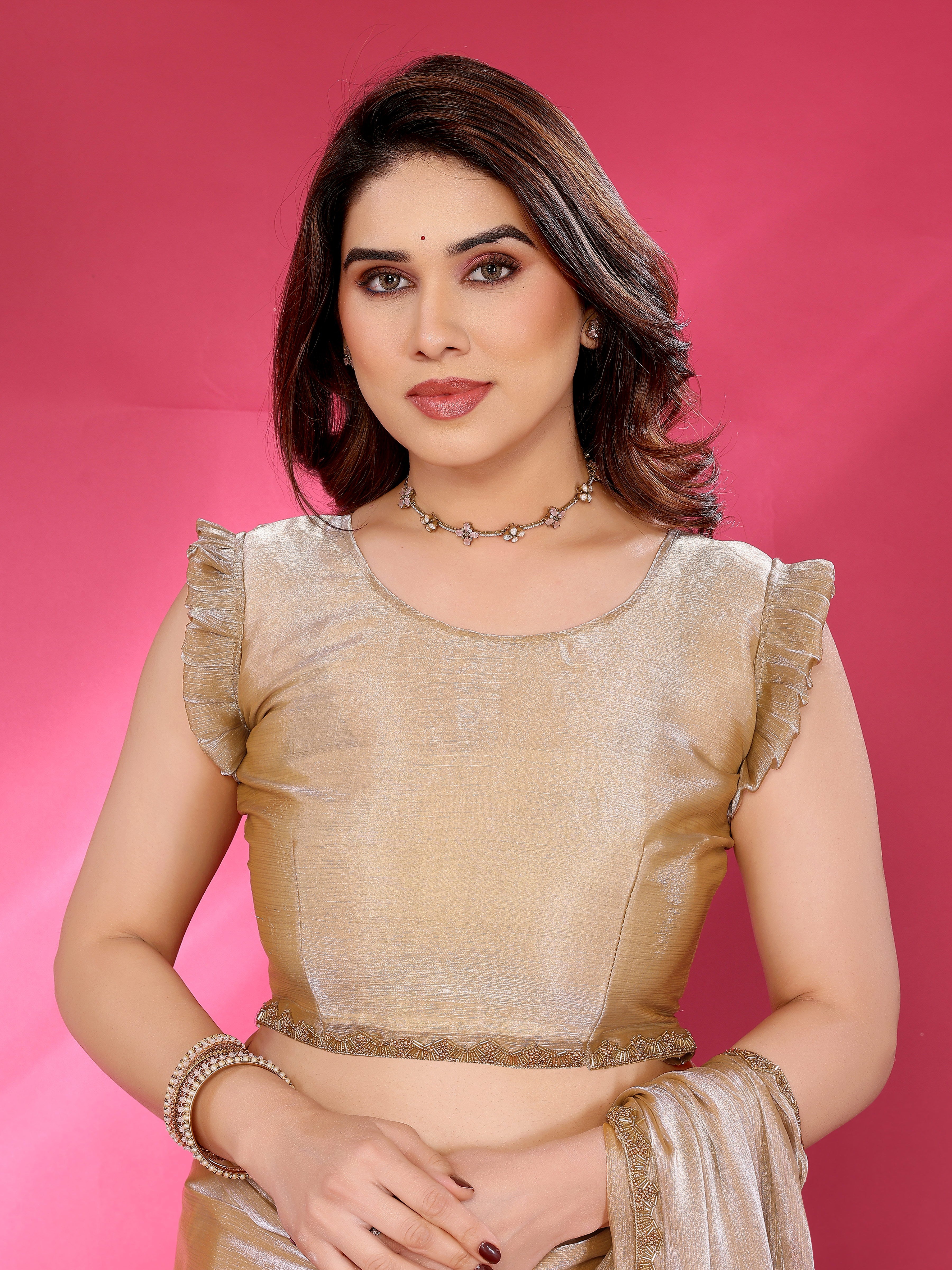 Classic Glow Satin Silk Saree