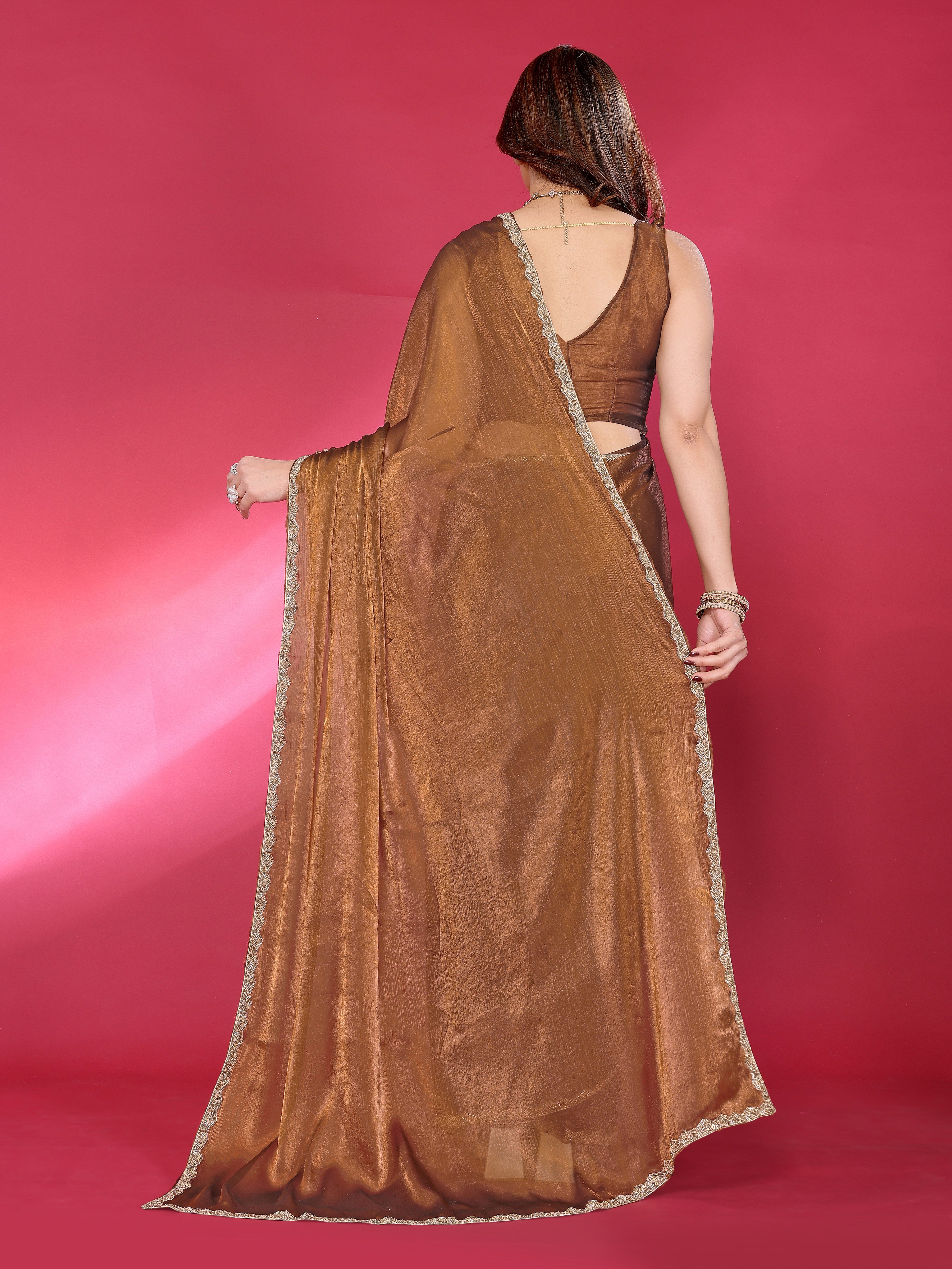 Classic Glow Satin Silk Saree