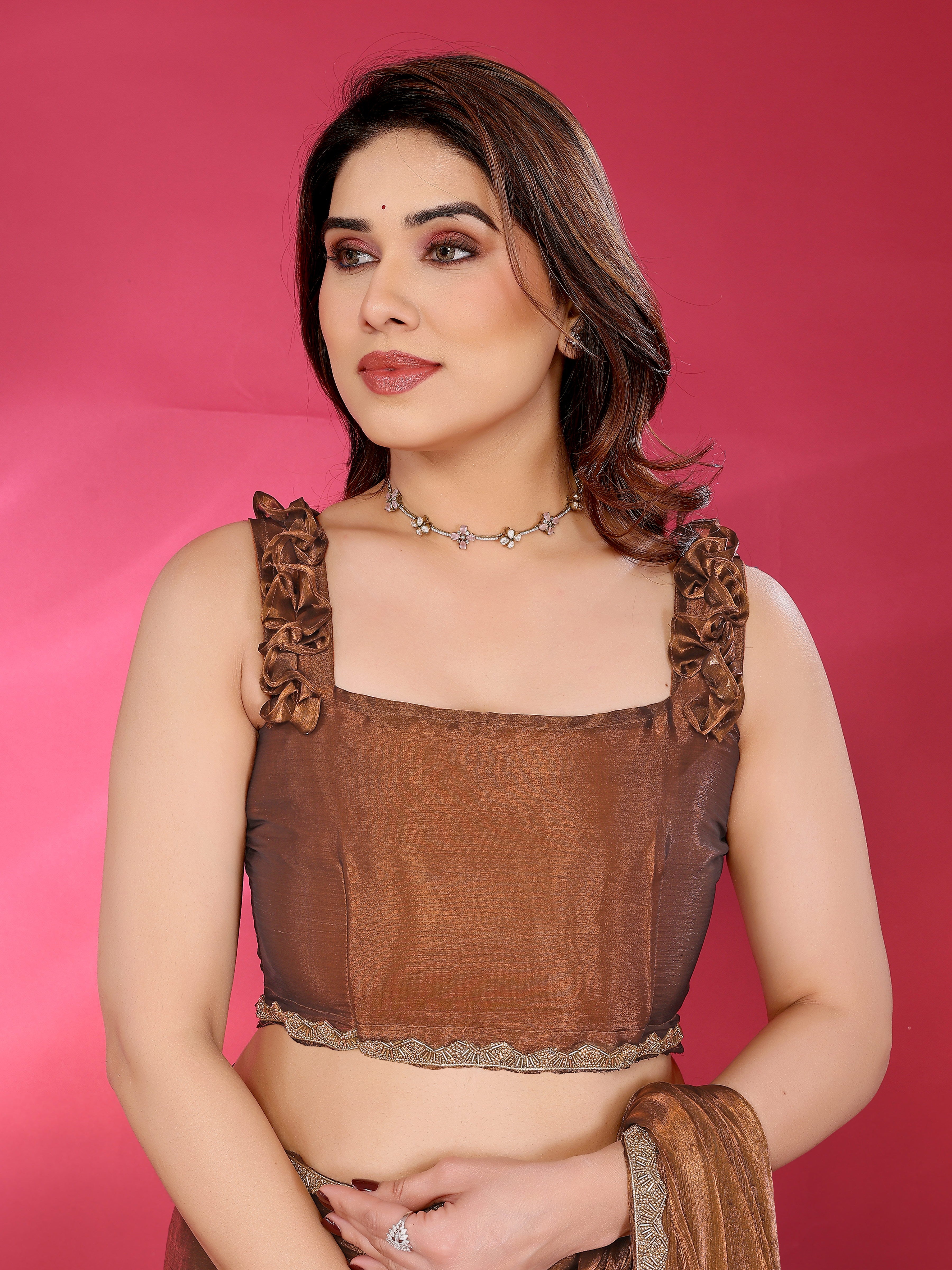 Classic Glow Satin Silk Saree