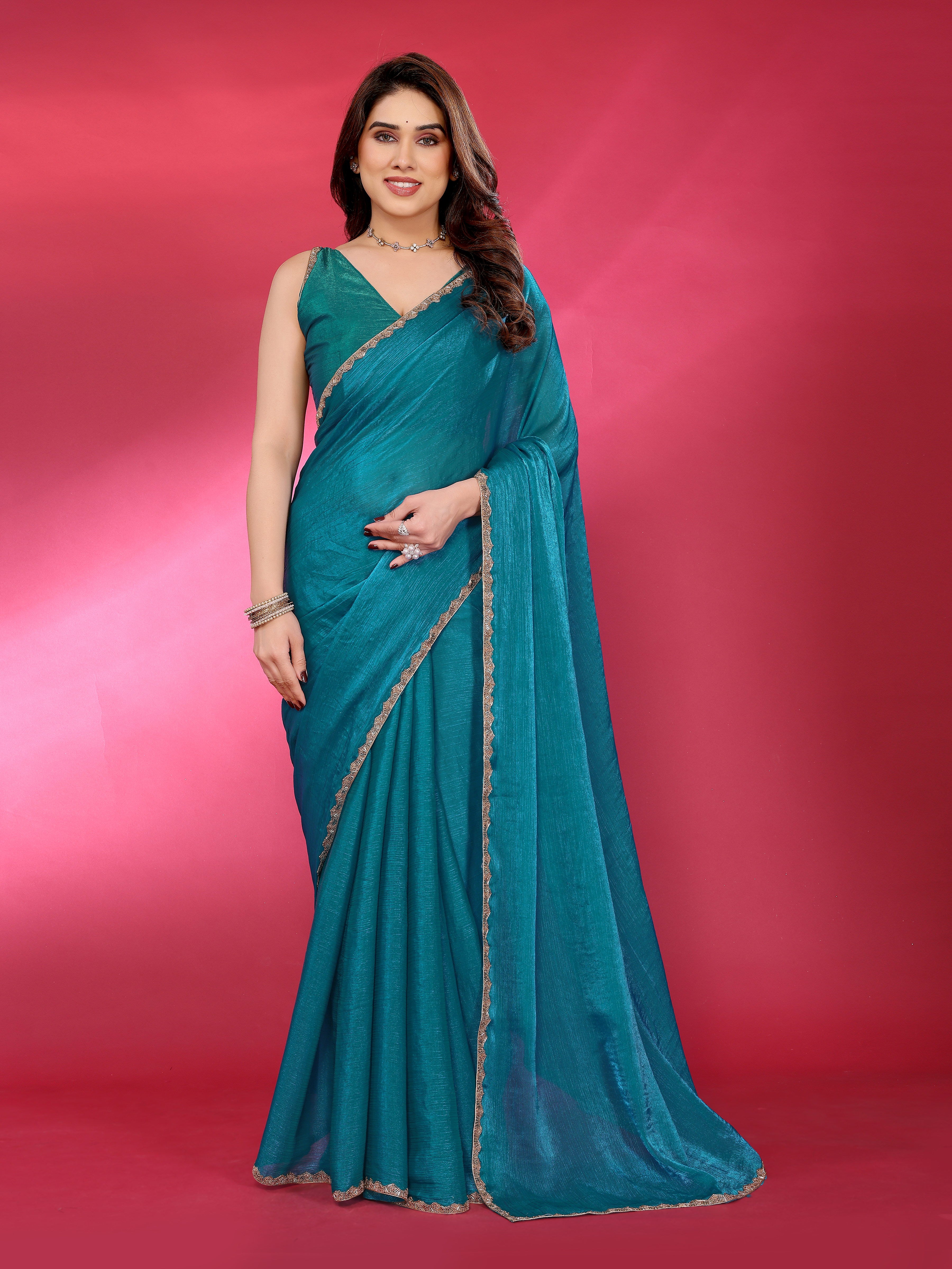 Classic Glow Satin Silk Saree