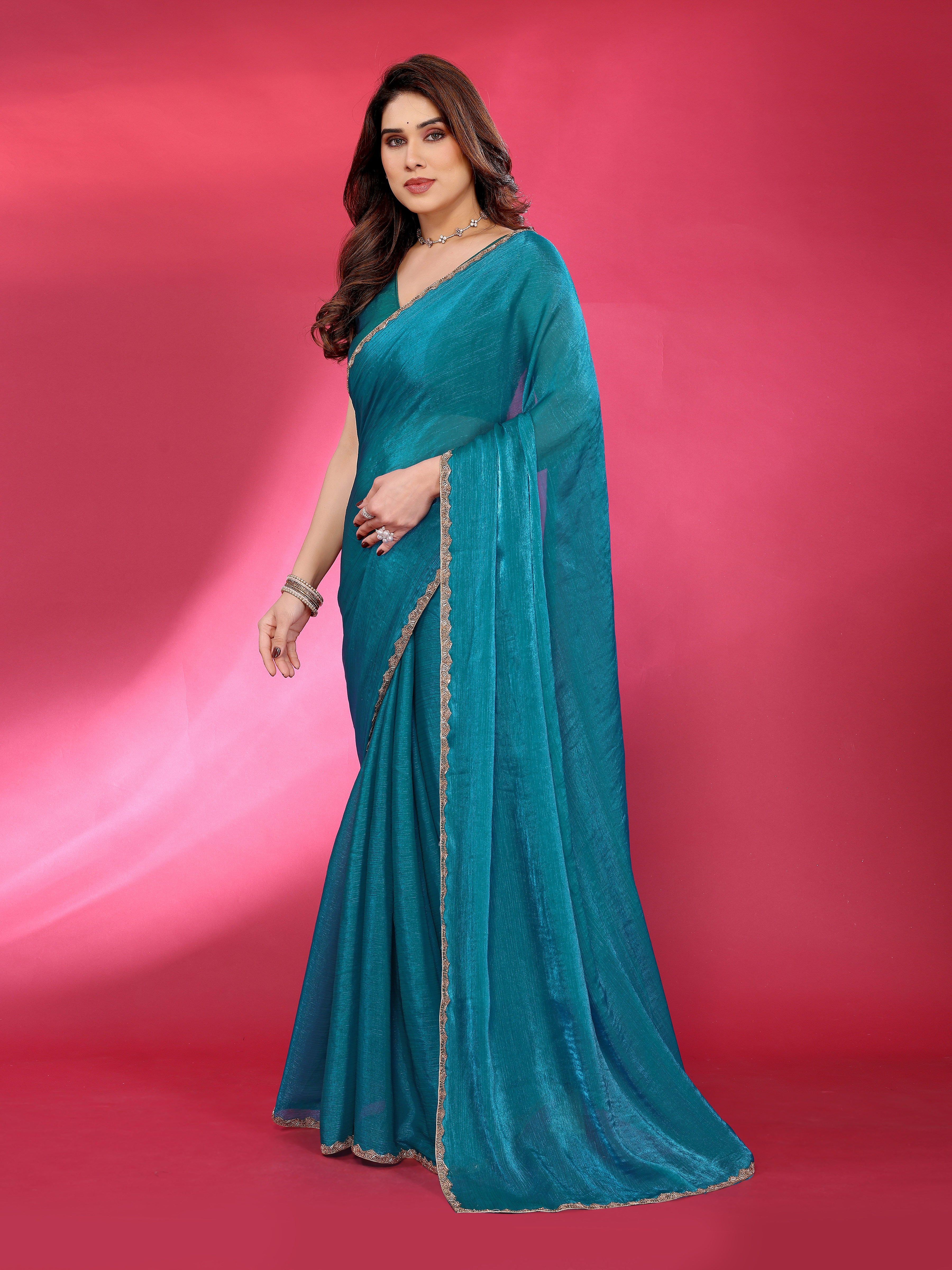 Classic Glow Satin Silk Saree