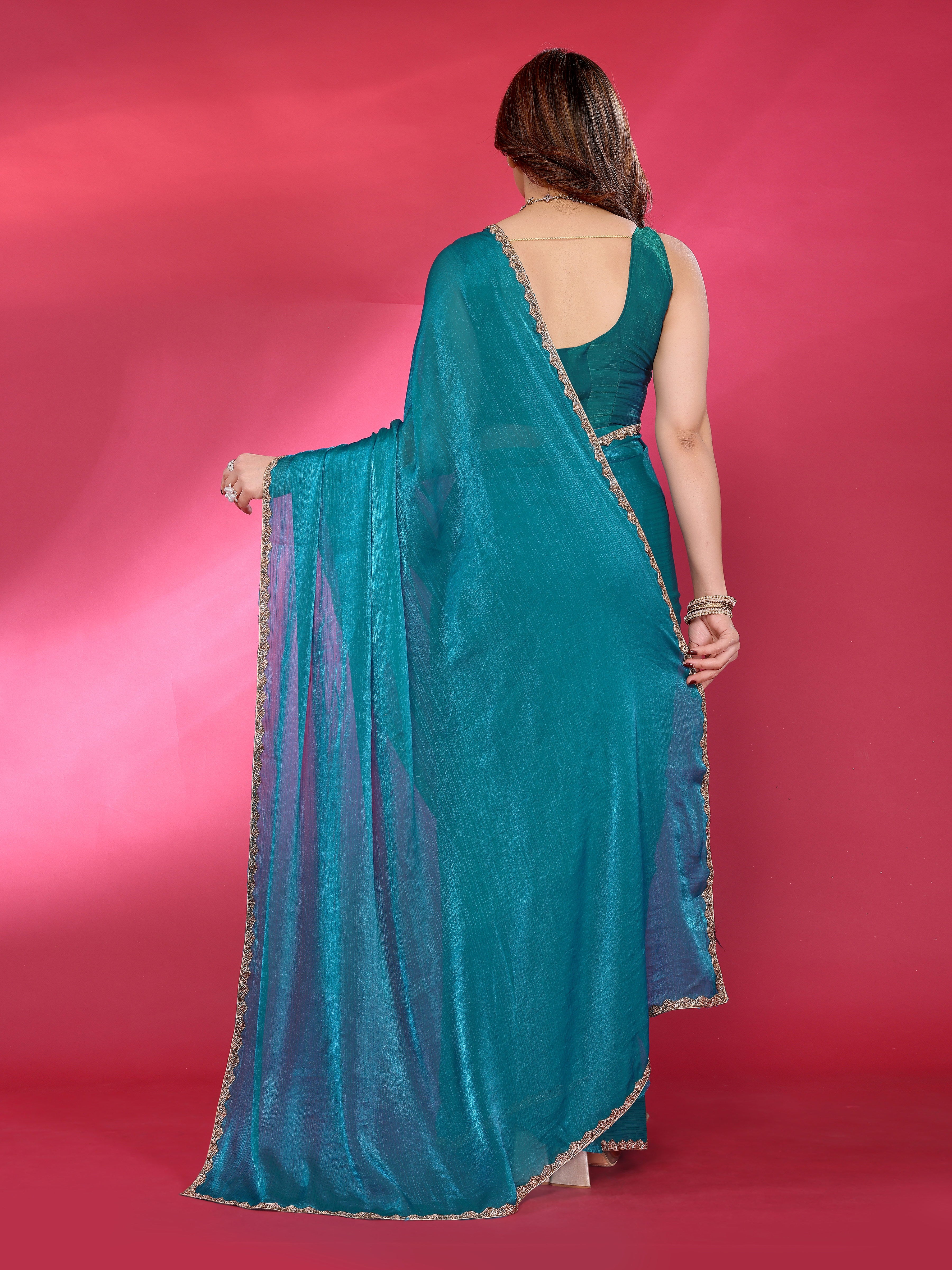Classic Glow Satin Silk Saree