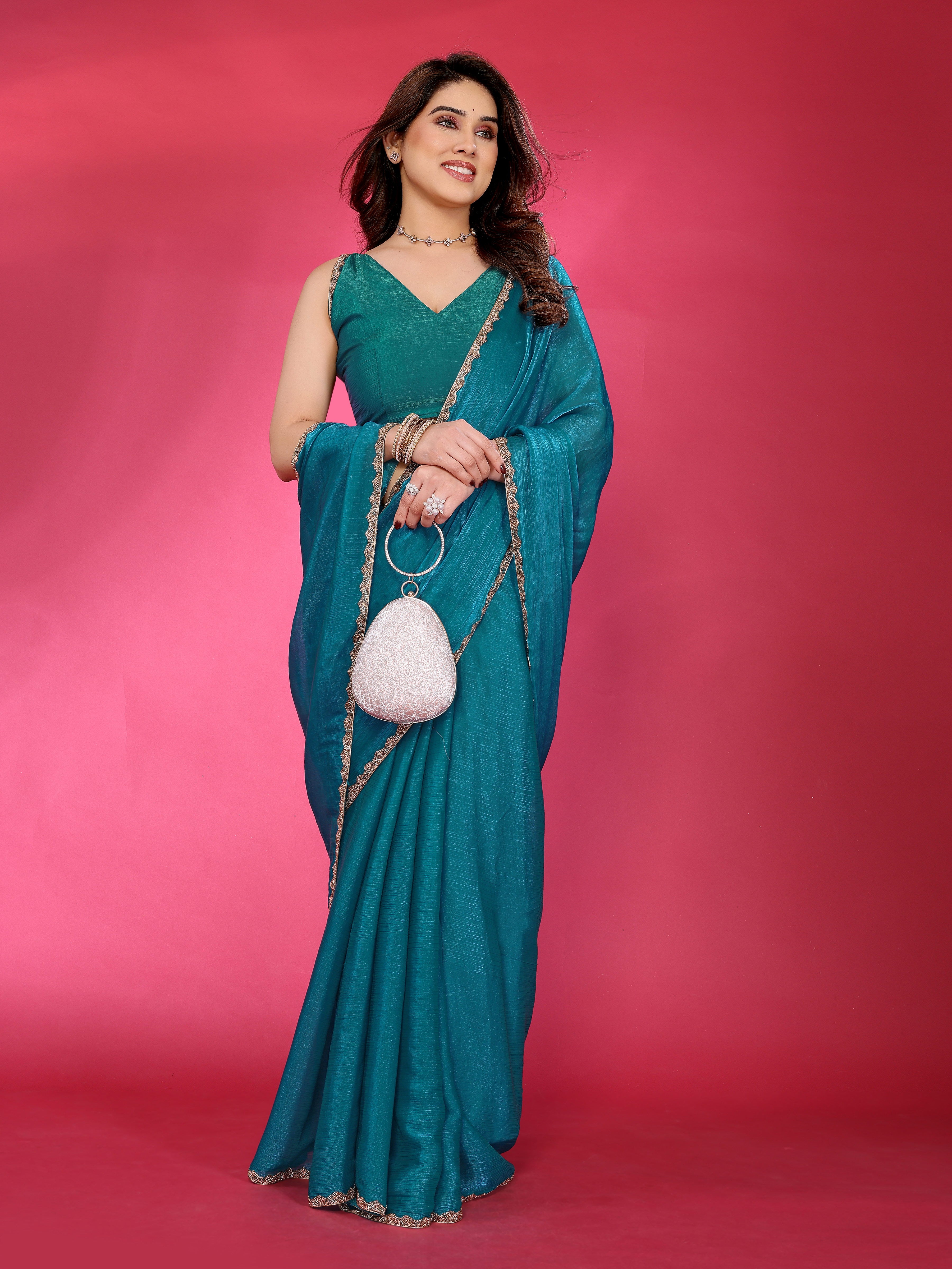 Classic Glow Satin Silk Saree