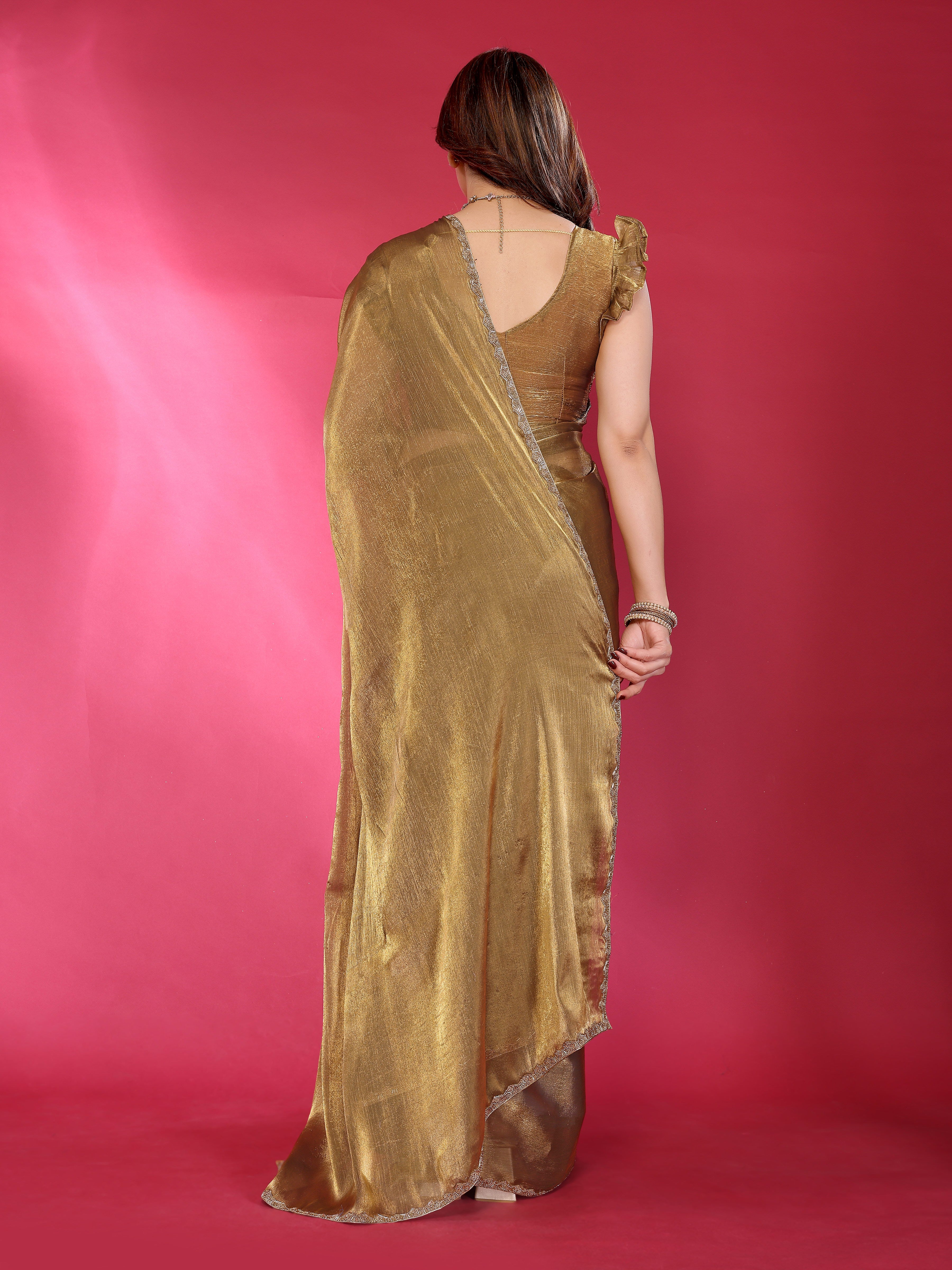 Classic Glow Satin Silk Saree