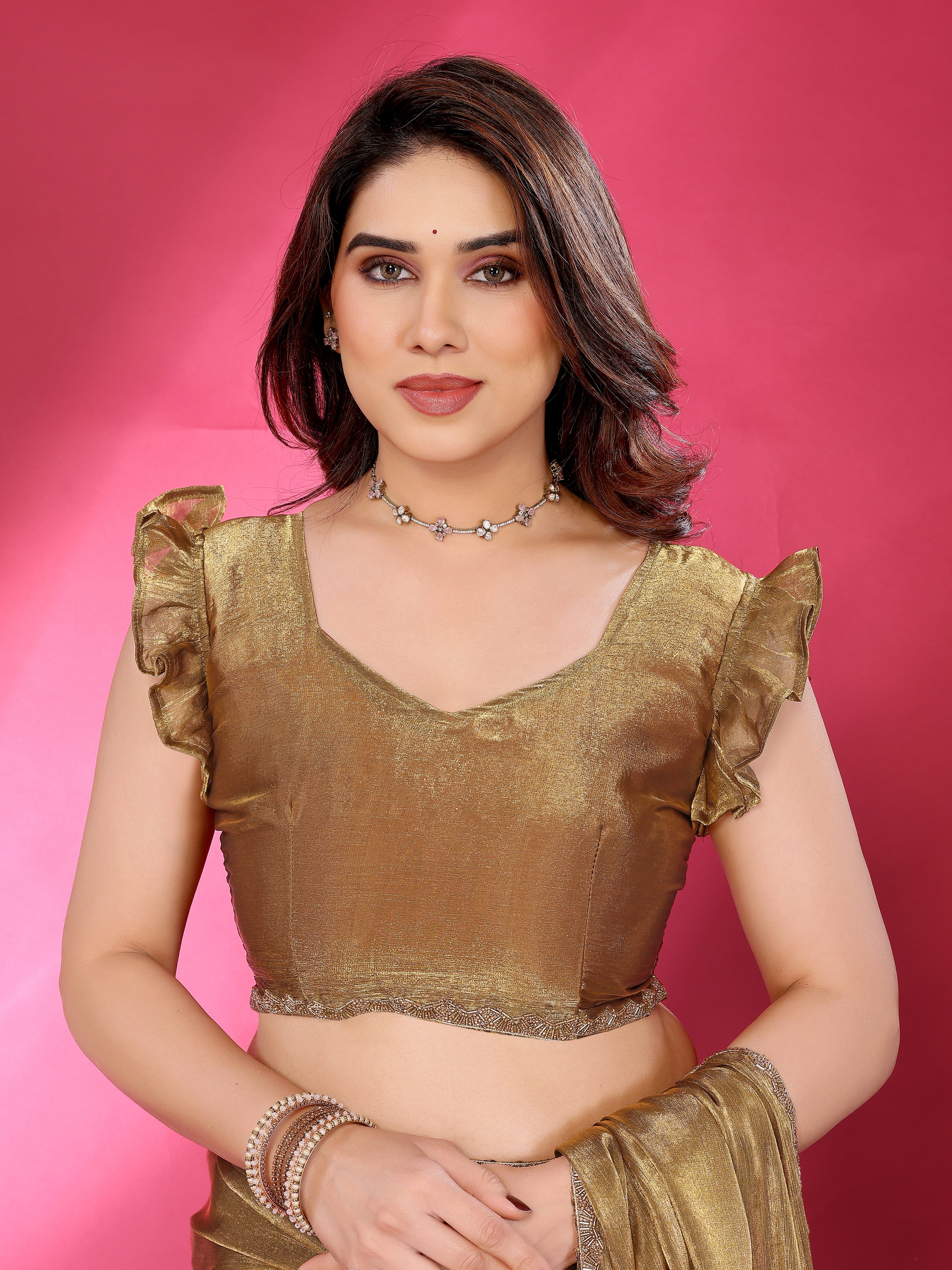 Classic Glow Satin Silk Saree