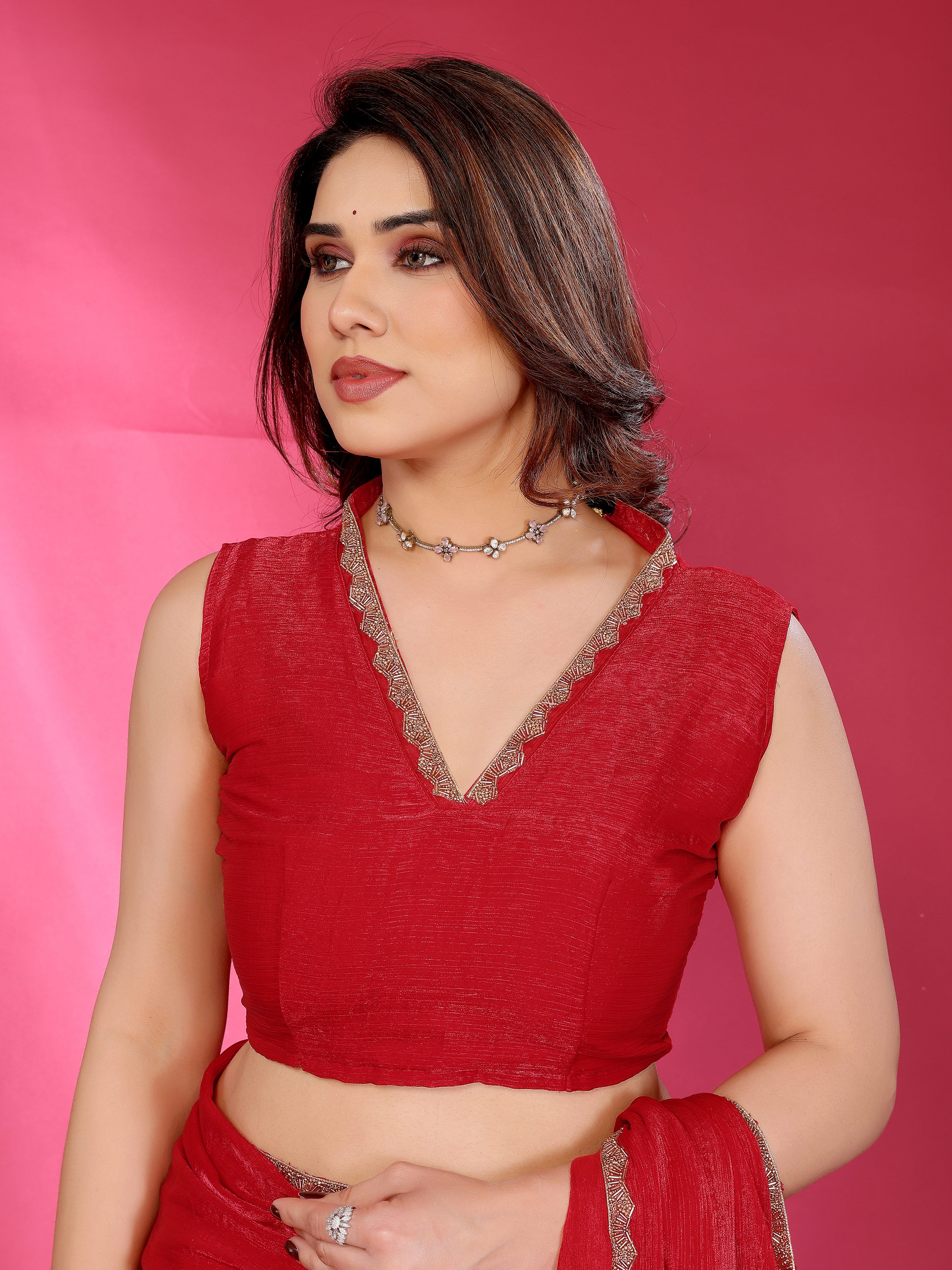 Classic Glow Satin Silk Saree