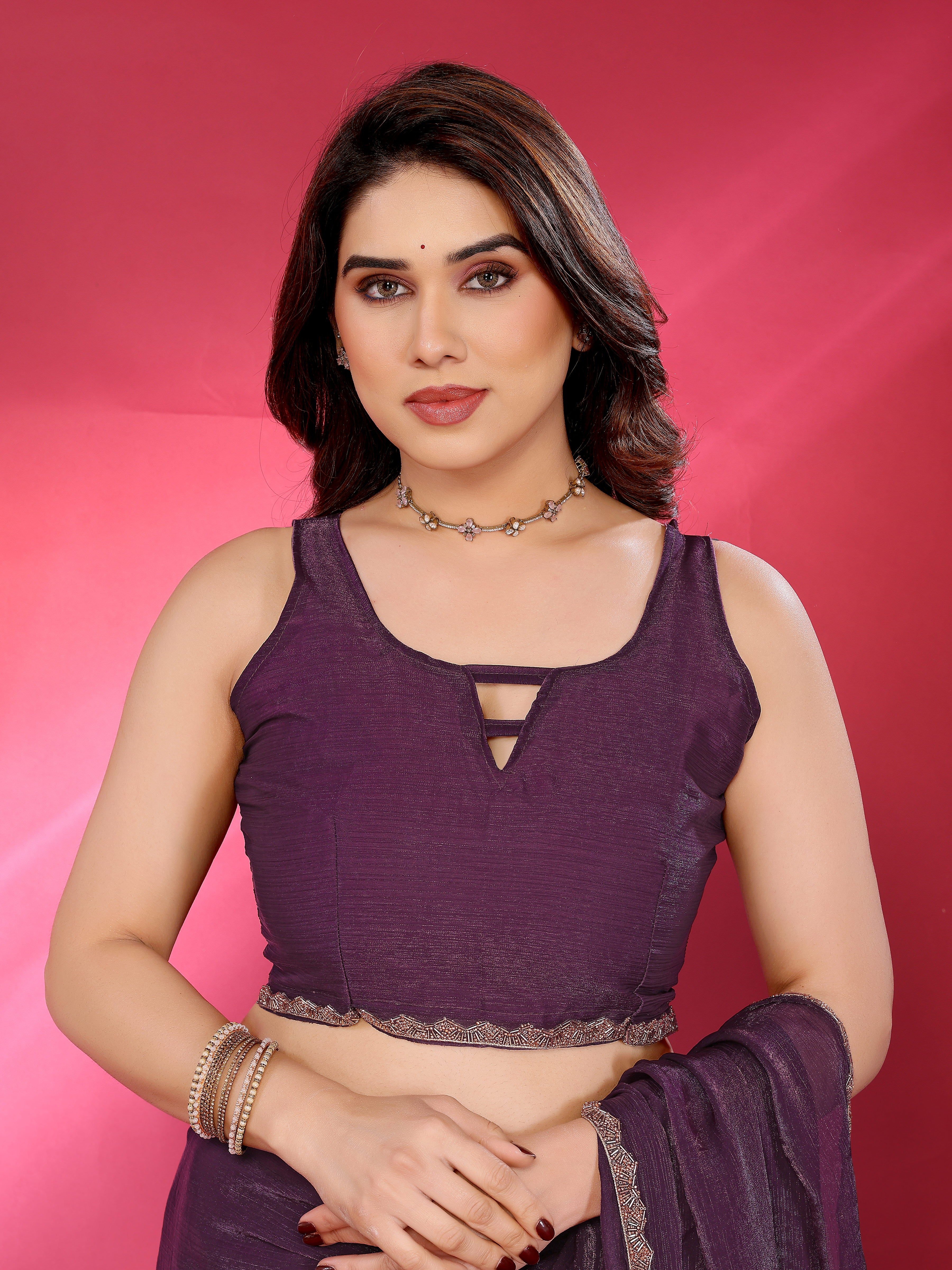 Classic Glow Satin Silk Saree