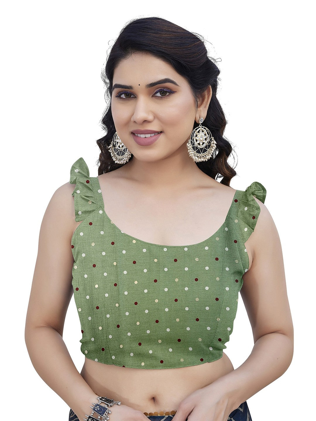 Printed Saree with Ethnic Border and Pallu