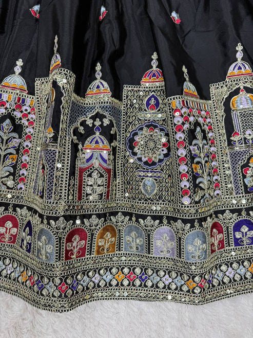 Royal Mirror Work Navratri Lehenga