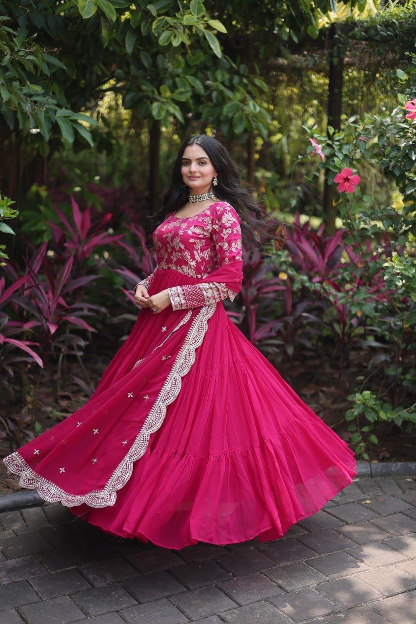 Graceful Anarkali Gown Collection in Vibrant Shades