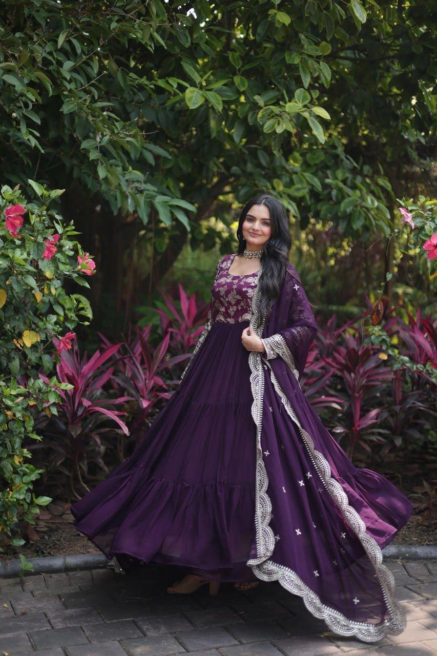 Graceful Anarkali Gown Collection in Vibrant Shades