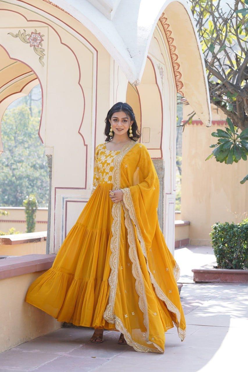 Graceful Anarkali Gown Collection in Vibrant Shades