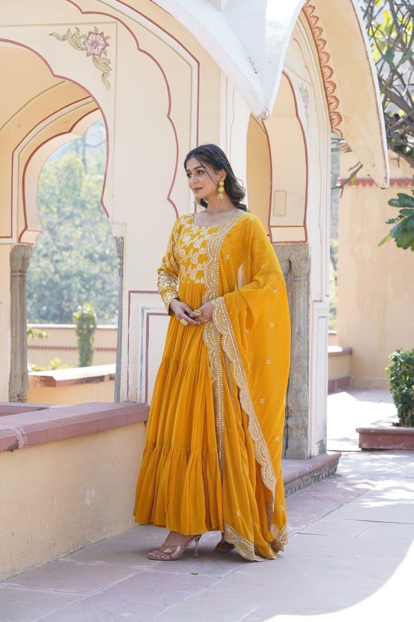 Graceful Anarkali Gown Collection in Vibrant Shades