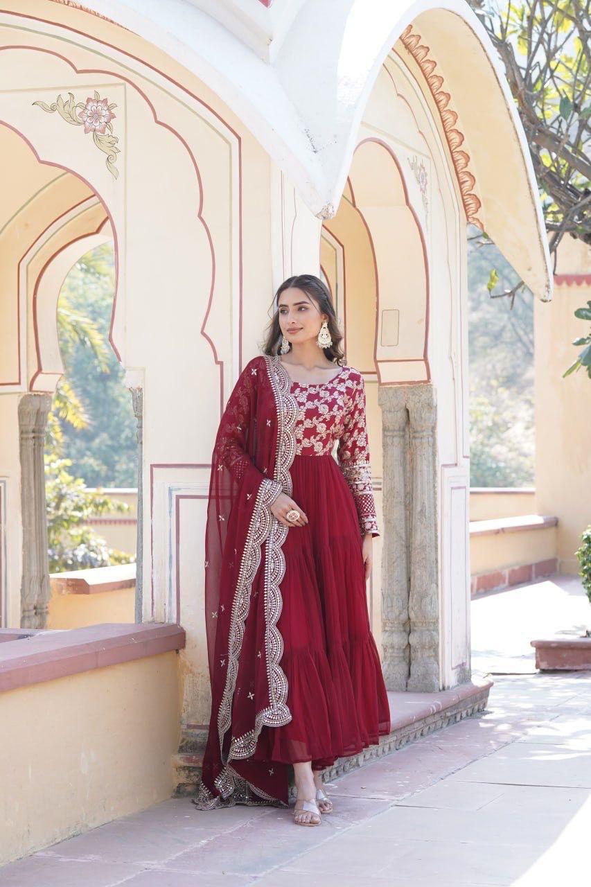 Graceful Anarkali Gown Collection in Vibrant Shades