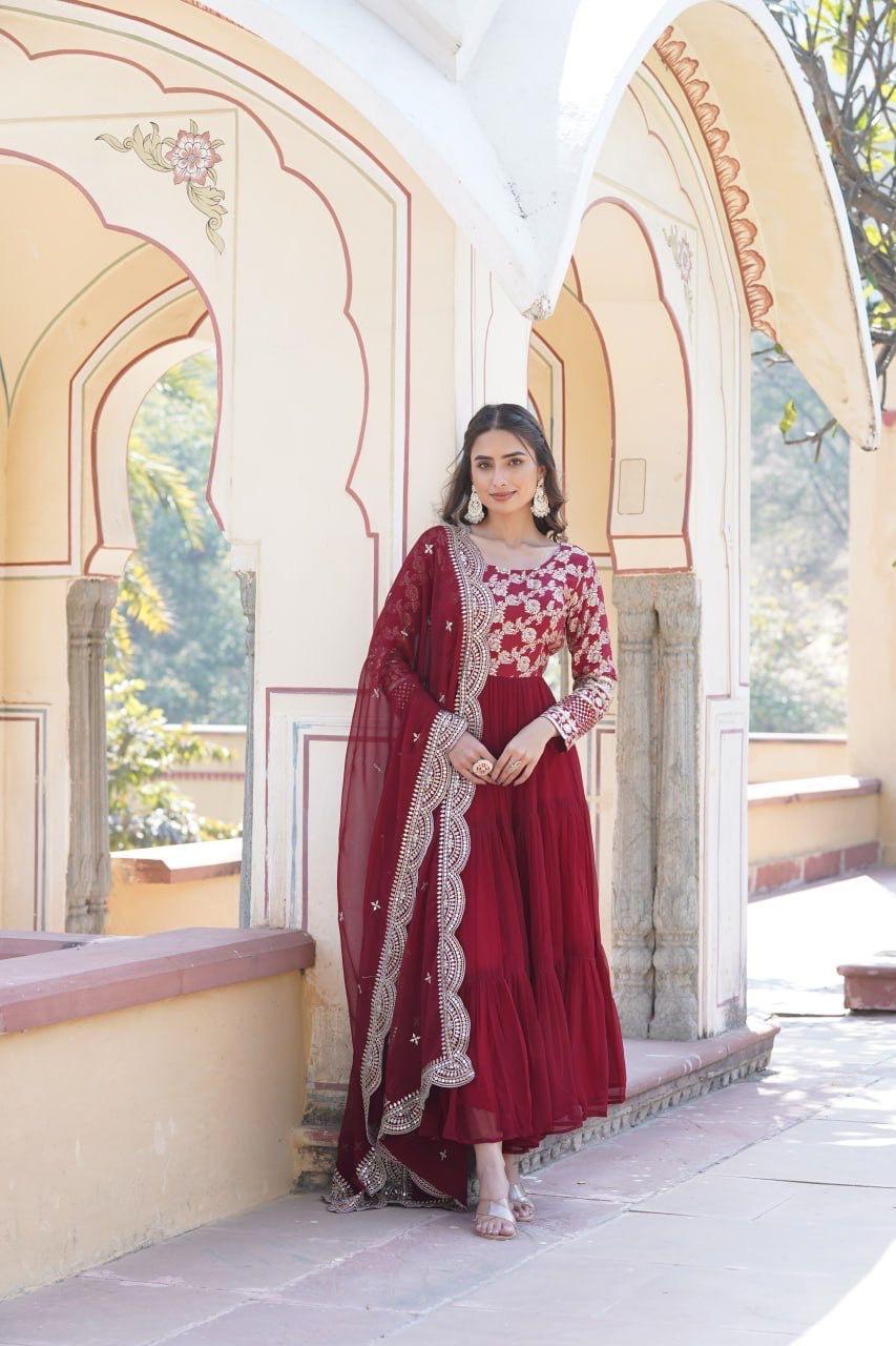 Graceful Anarkali Gown Collection in Vibrant Shades
