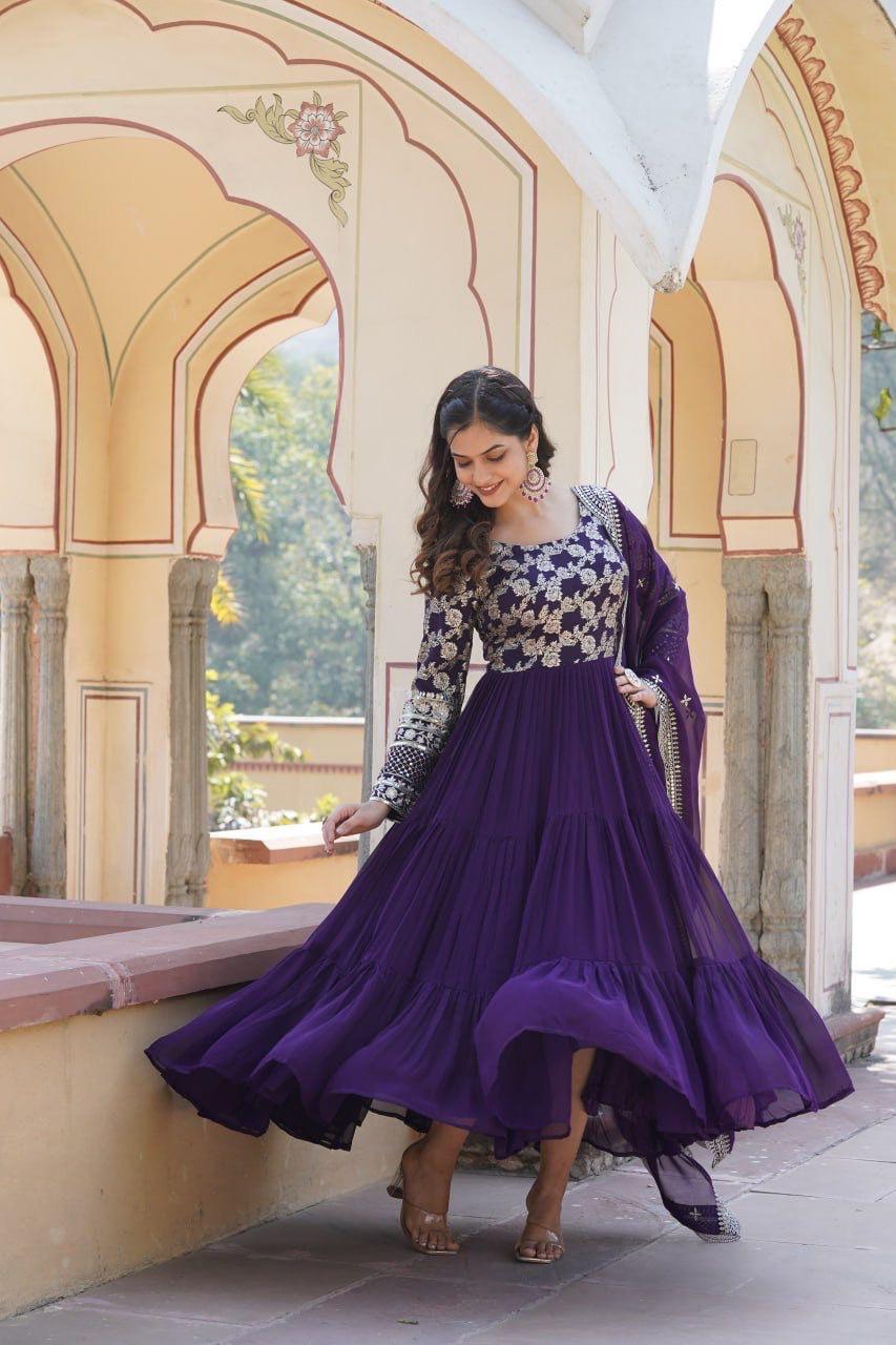 Graceful Anarkali Gown Collection in Vibrant Shades