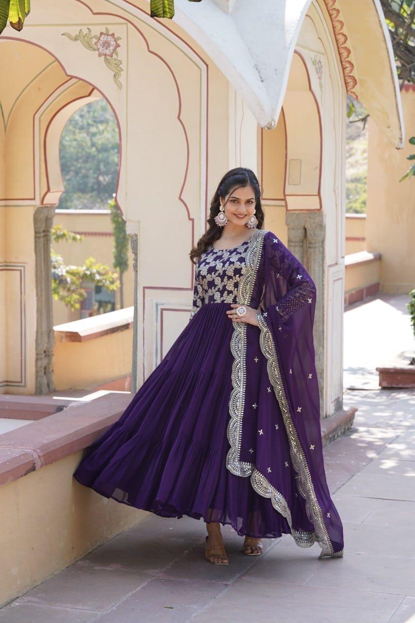 Graceful Anarkali Gown Collection in Vibrant Shades