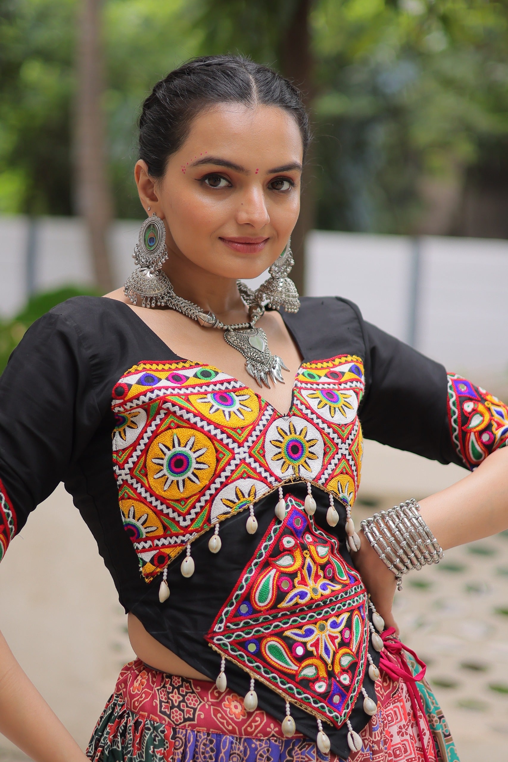 Vibrant Gujarati Garba Outfit