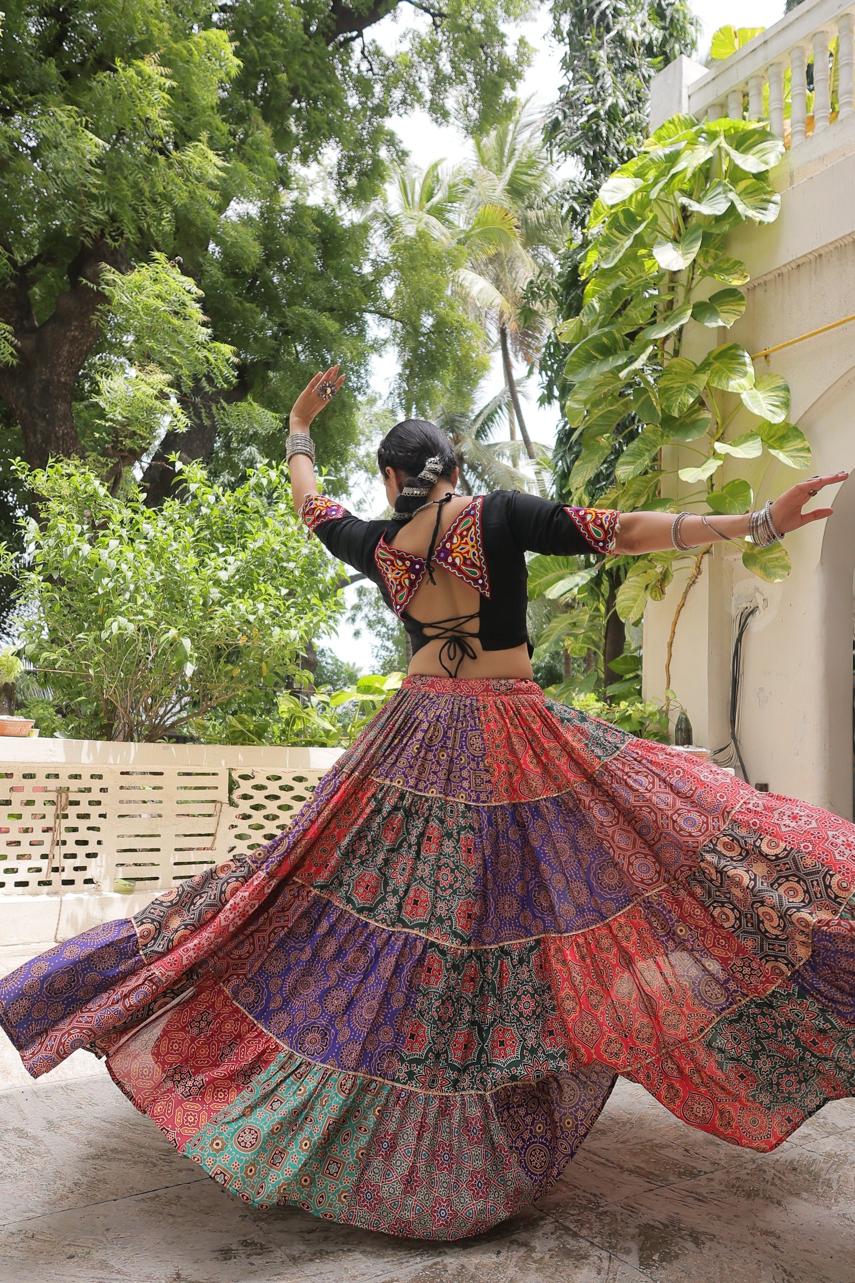Vibrant Gujarati Garba Outfit