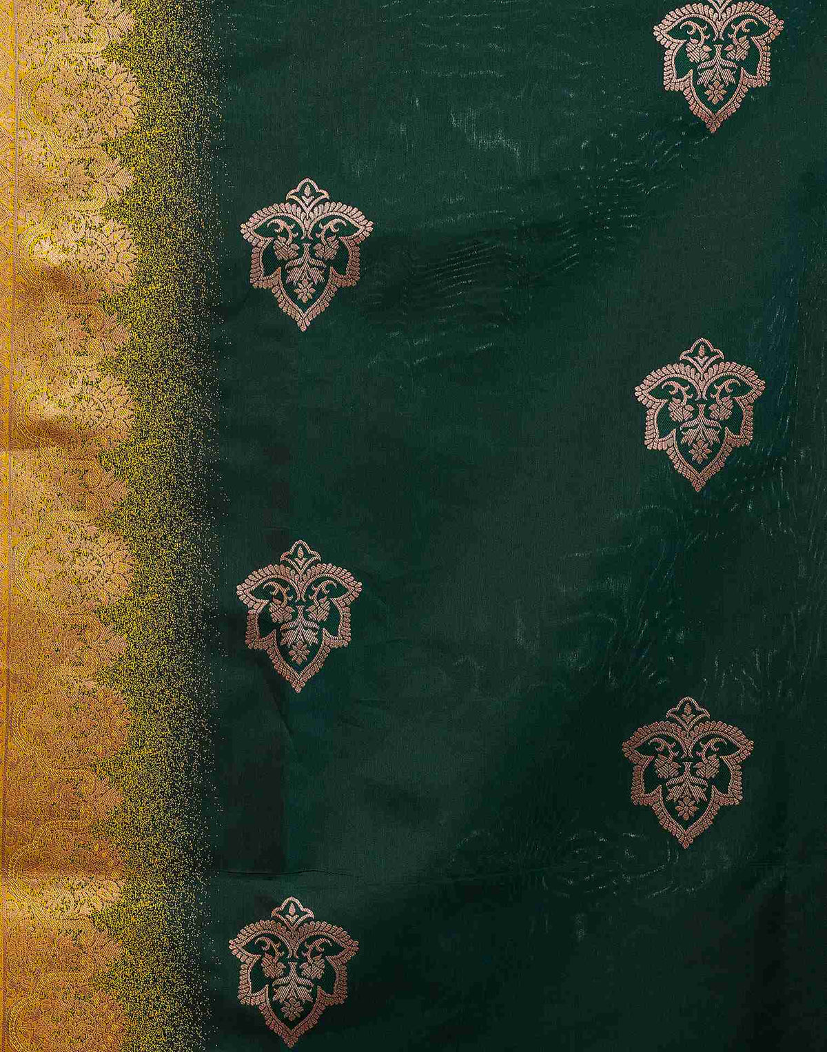 Green jacquard printed premium saree