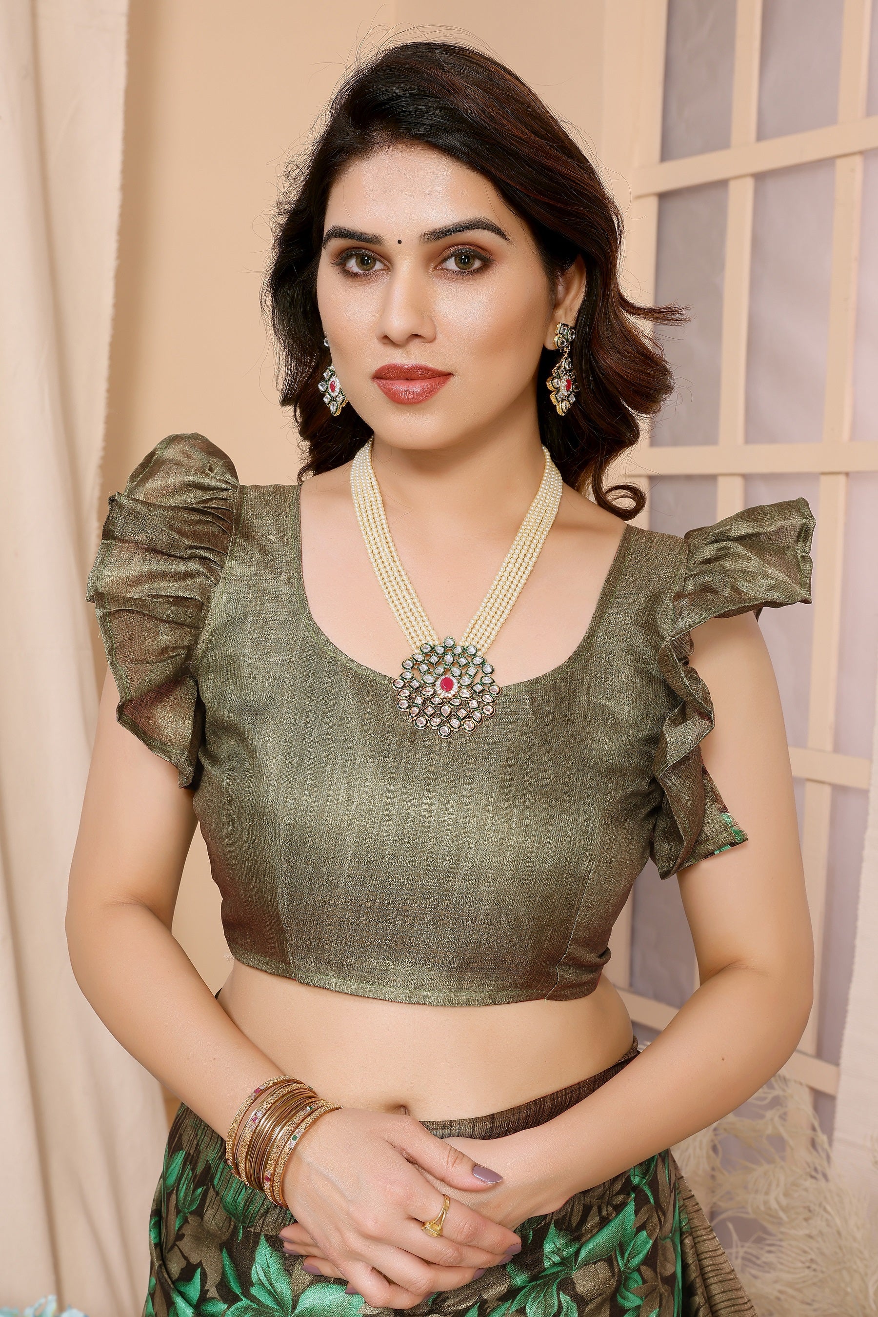 legant  Tribal Print Cotton Saree