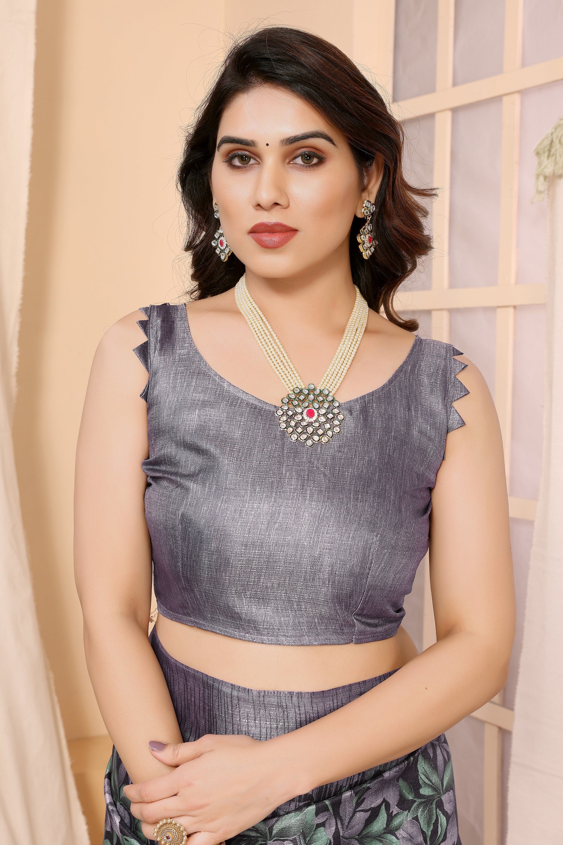 legant  Tribal Print Cotton Saree