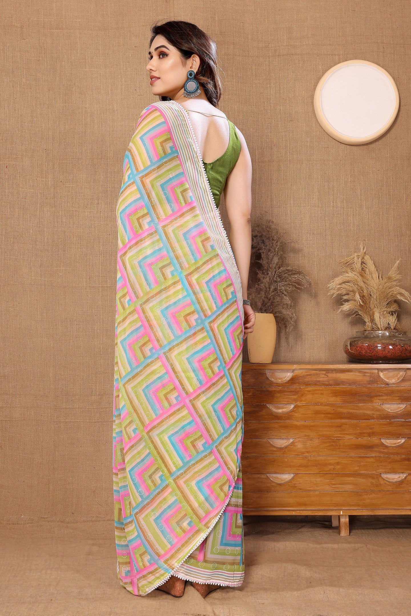 Ready-to-Wear Striped Saree