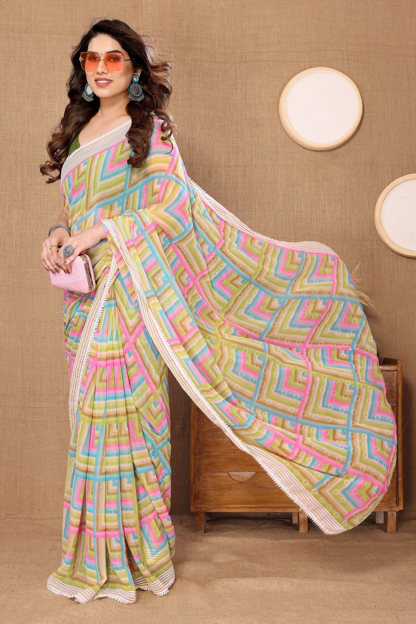 Ready-to-Wear Striped Saree