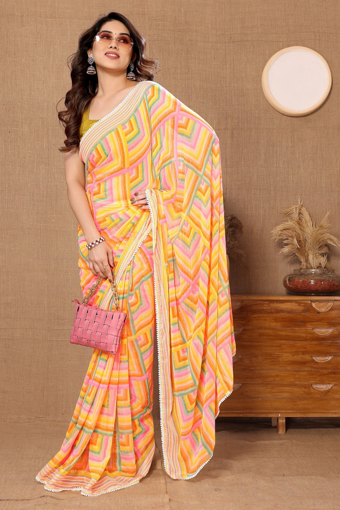 Ready-to-Wear Striped Saree