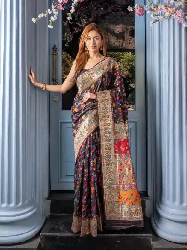 Banarasi Silk Saree – Twilight Charm
