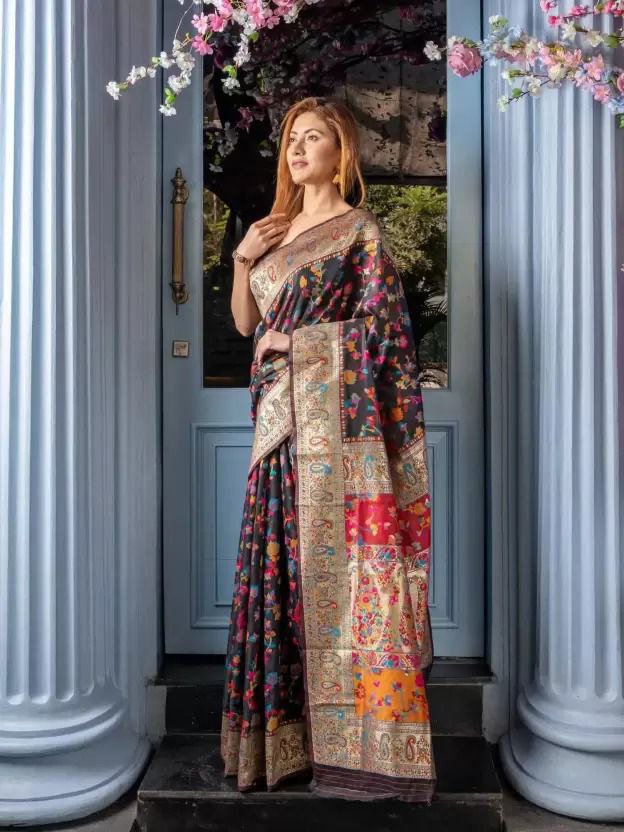 Banarasi Silk Saree – Twilight Charm