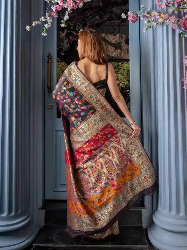 Banarasi Silk Saree – Twilight Charm