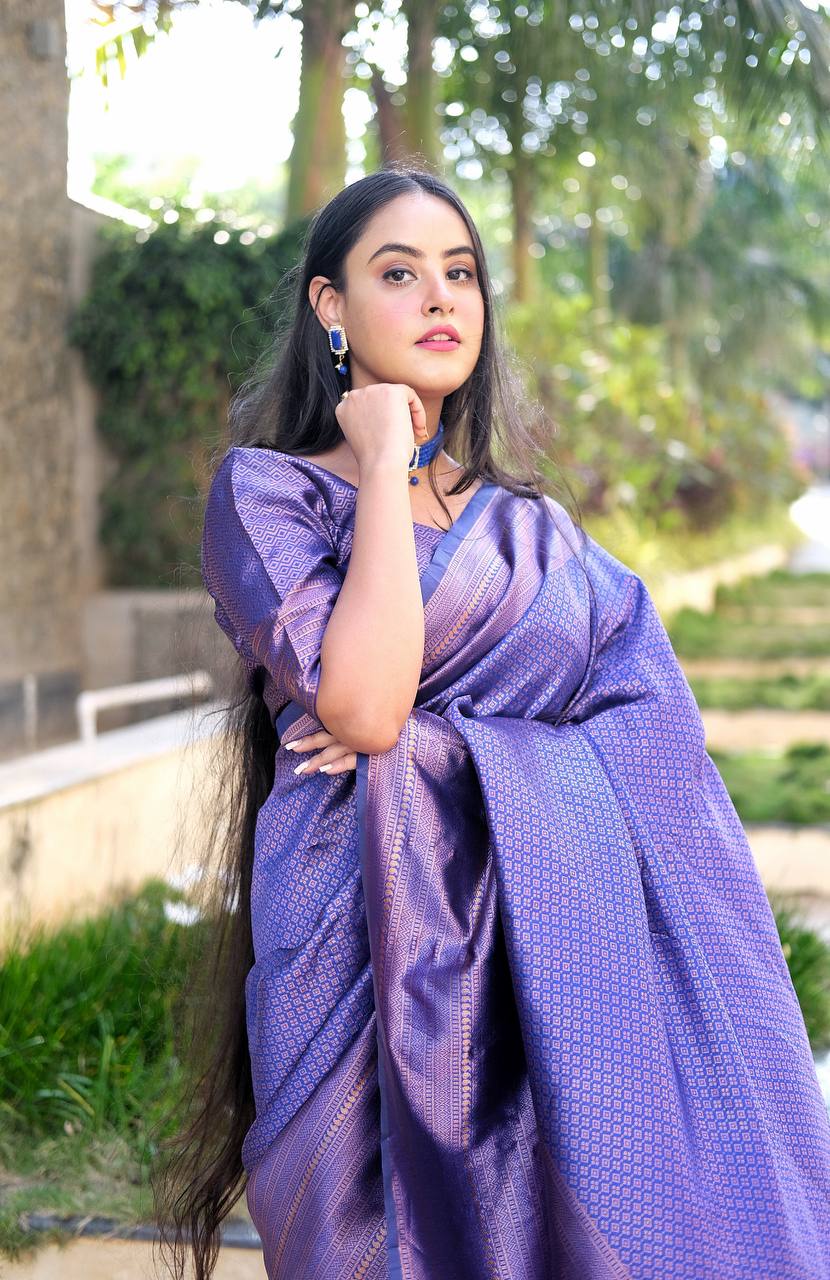 Regal Purple-Blue Blend with Glossy Finish