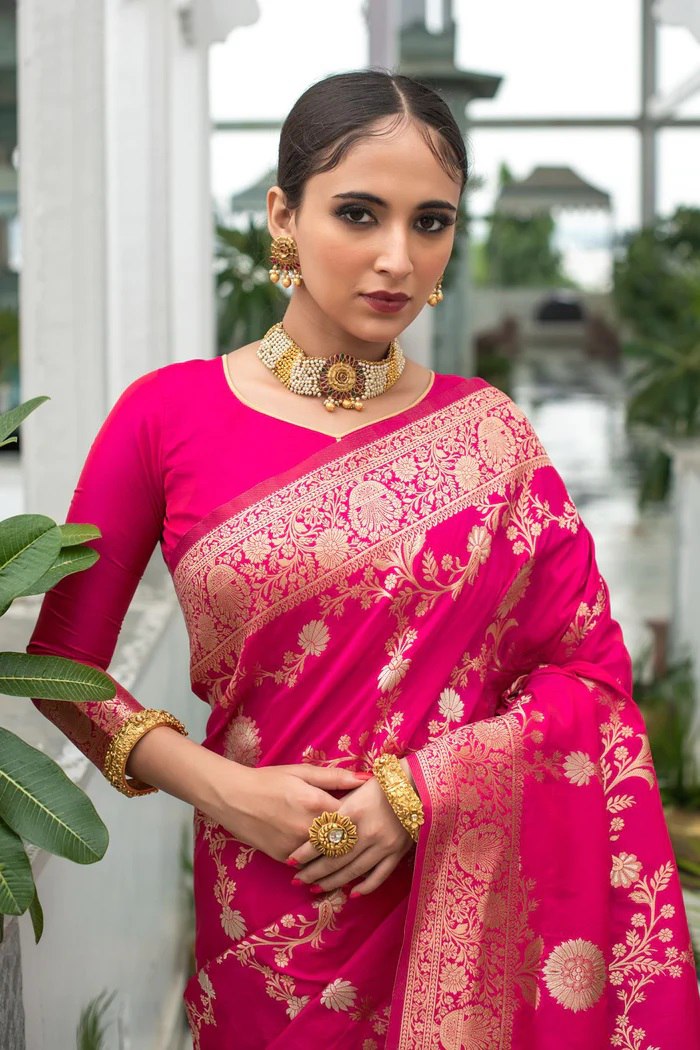 evoking royal elegance in a rich pink hue