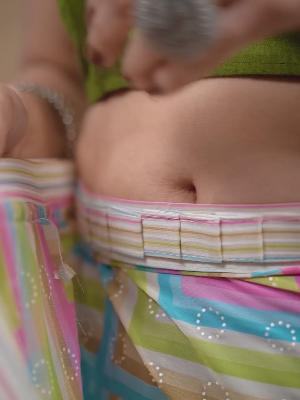 Ready-to-Wear Striped Saree