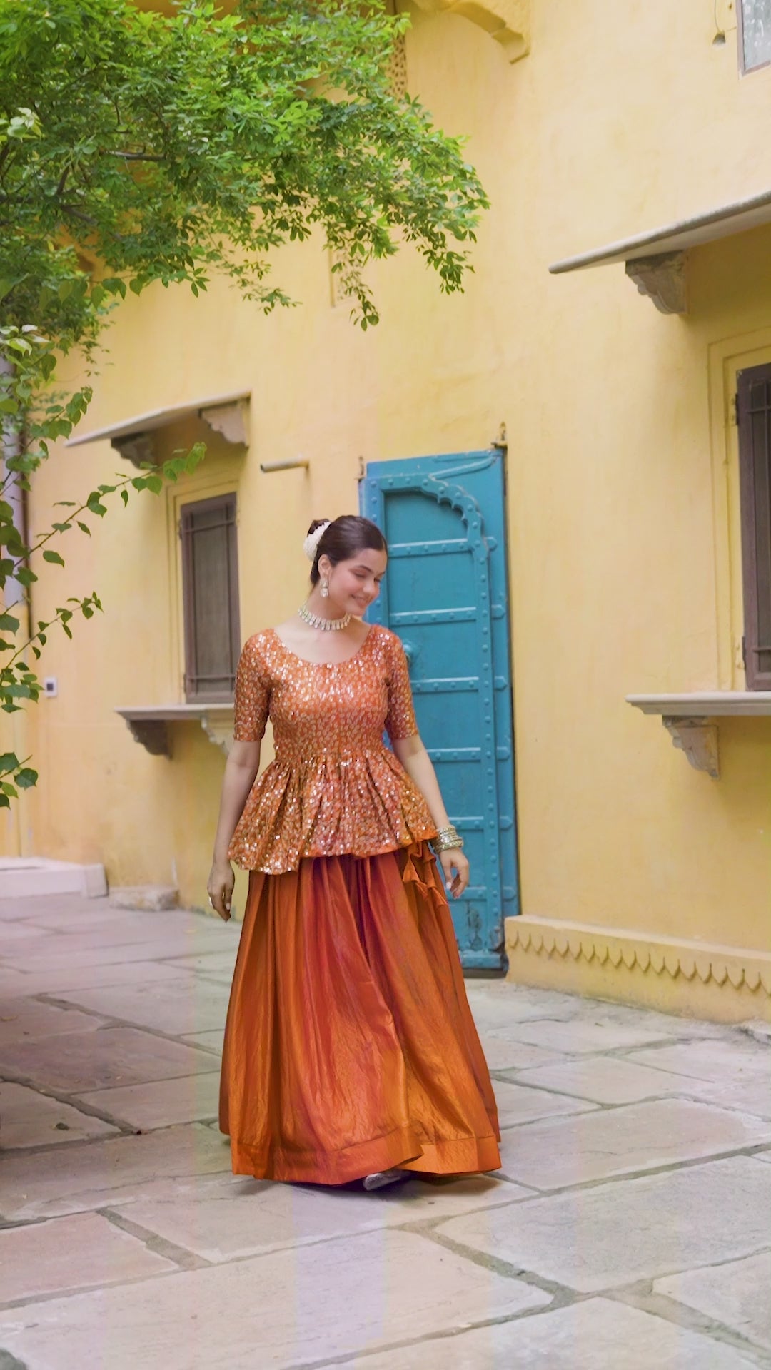 Premium Designer Sequins Embroiderd Readymade Lehenga choli Set