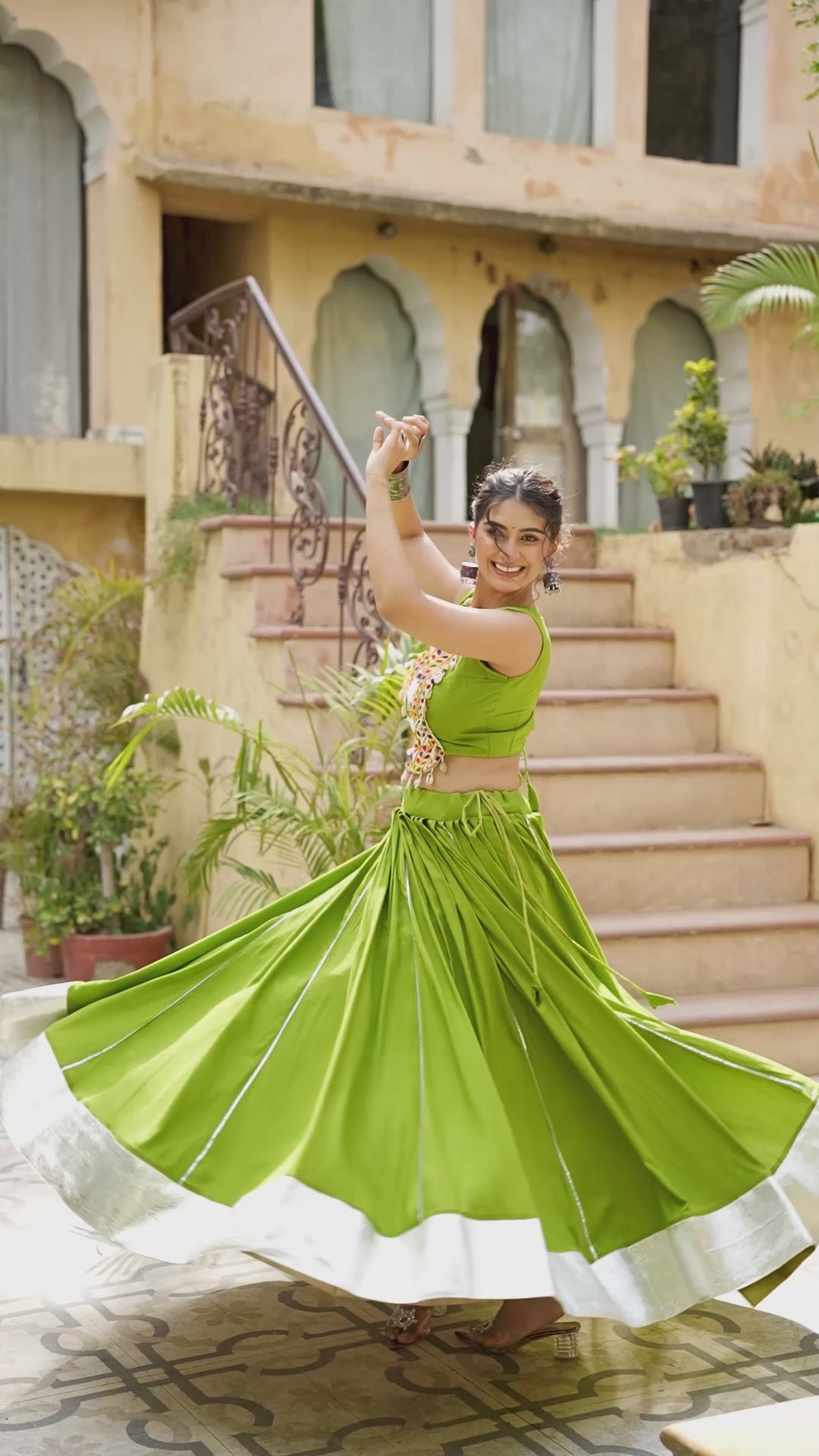 Embroidered Crop Top with Flared Lehenga (Wine, Black, Green) – Vihaa Ethnics