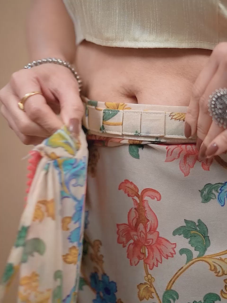 Ready-to-Wear  Striped Saree