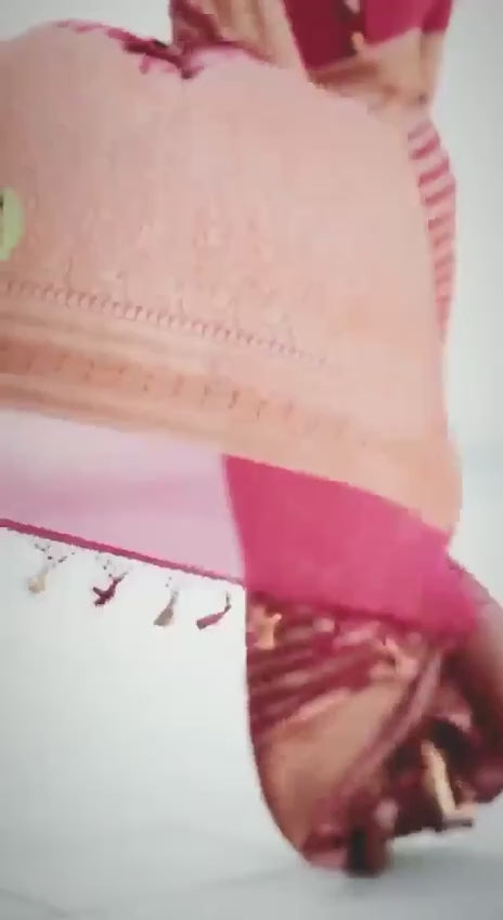 Regal Red & Gold Bridal Drape