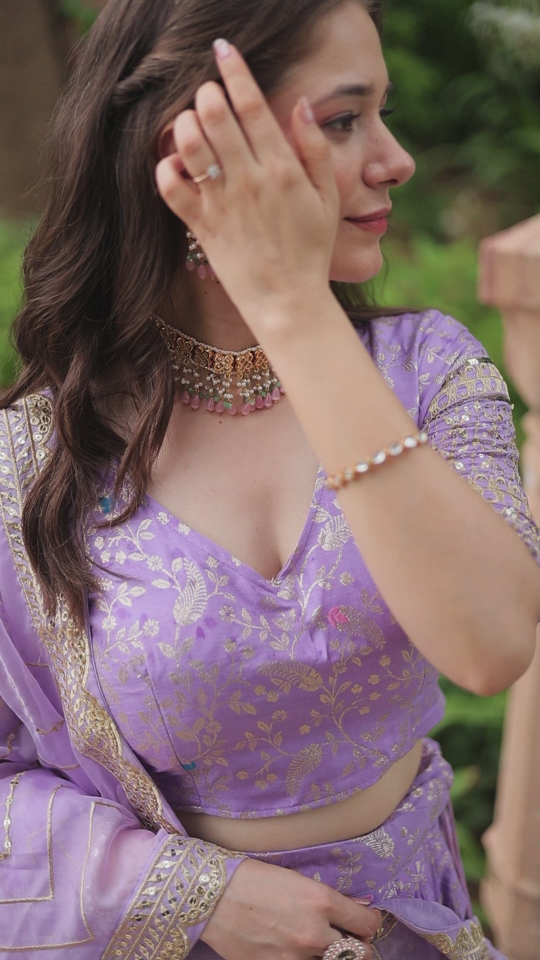 Elegant Traditional Maroon Lehenga Outfit